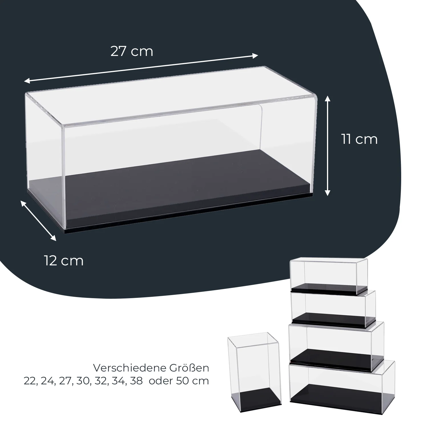 Acryl Vitrine für Modellautos, Figuren, HMF 46800 - Image 14