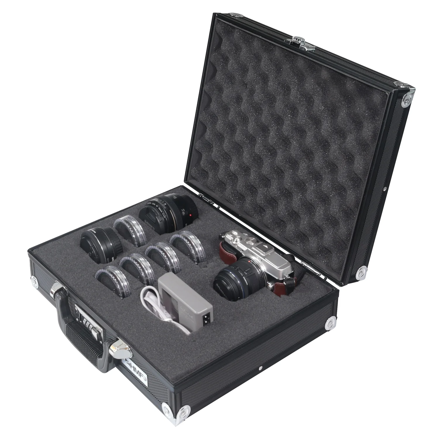 Alu Fotokoffer, Waffenkoffer mit Rasterschaumstoff, HMF 14501 - Image 16