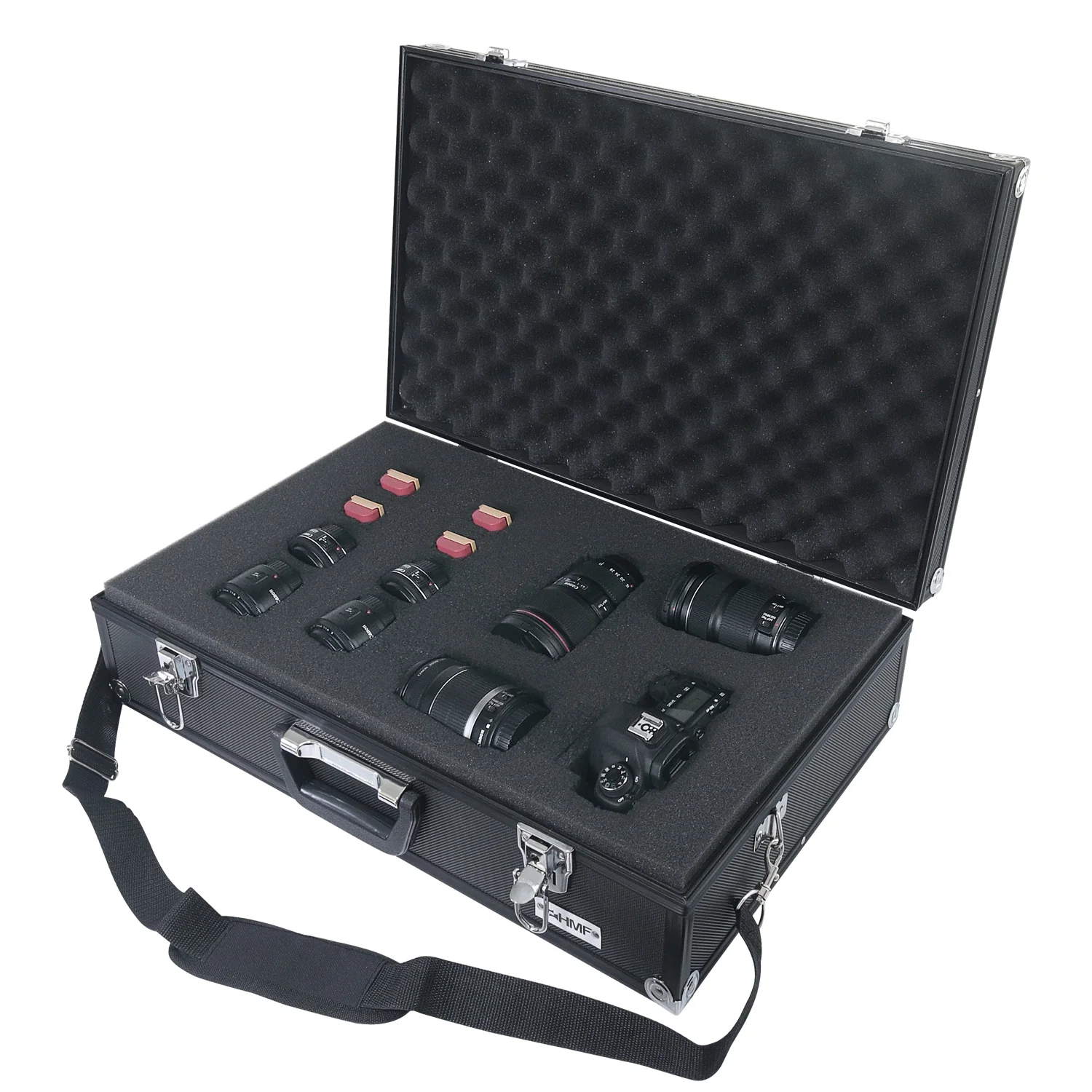 Alu Fotokoffer, Waffenkoffer mit Rasterschaumstoff, HMF 14501 - Image 7
