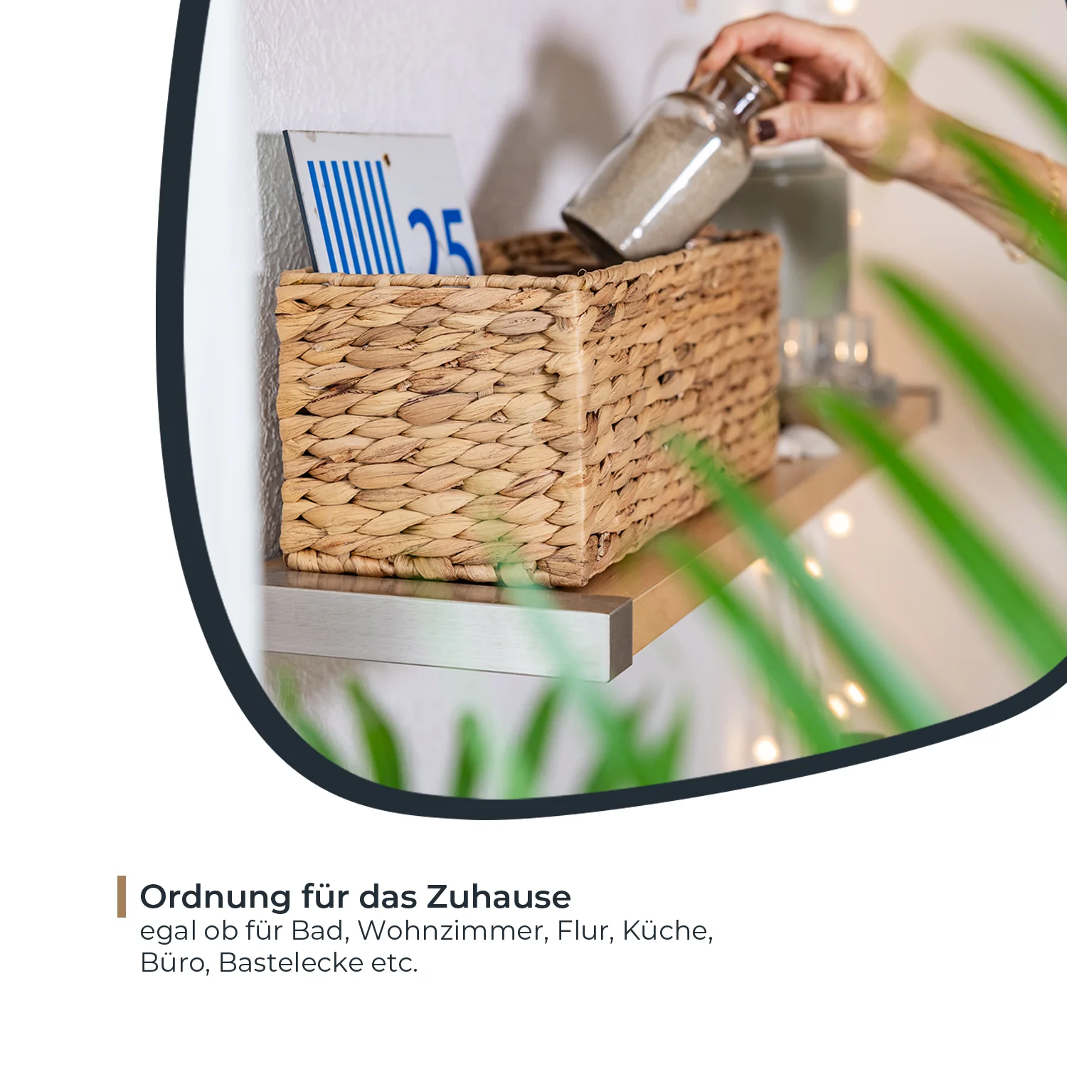 Aufbewahrungskorb passend für KALLAX halbes Fach, Korb geflochten aus Wasserhyazinthe für Badezimmer, Küche und Wohnbereich, HMF3727 - Image 16