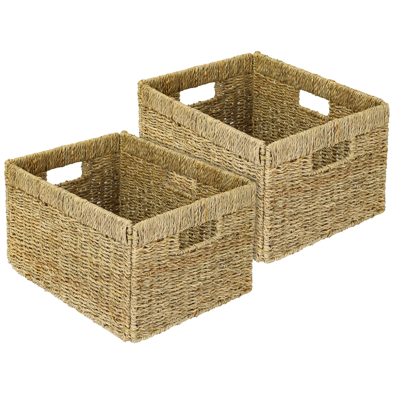 Aufbewahrungskorb geflochten aus Seegras passend für Billy Regal, HMF 37049, 35 x 25 x 20 cm - Image 10