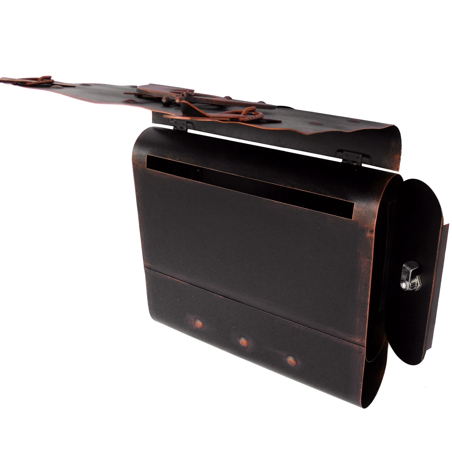Briefkasten Alter Ranzen mit Posthorn PH2, 40 x 40 x 9 cm - Image 10