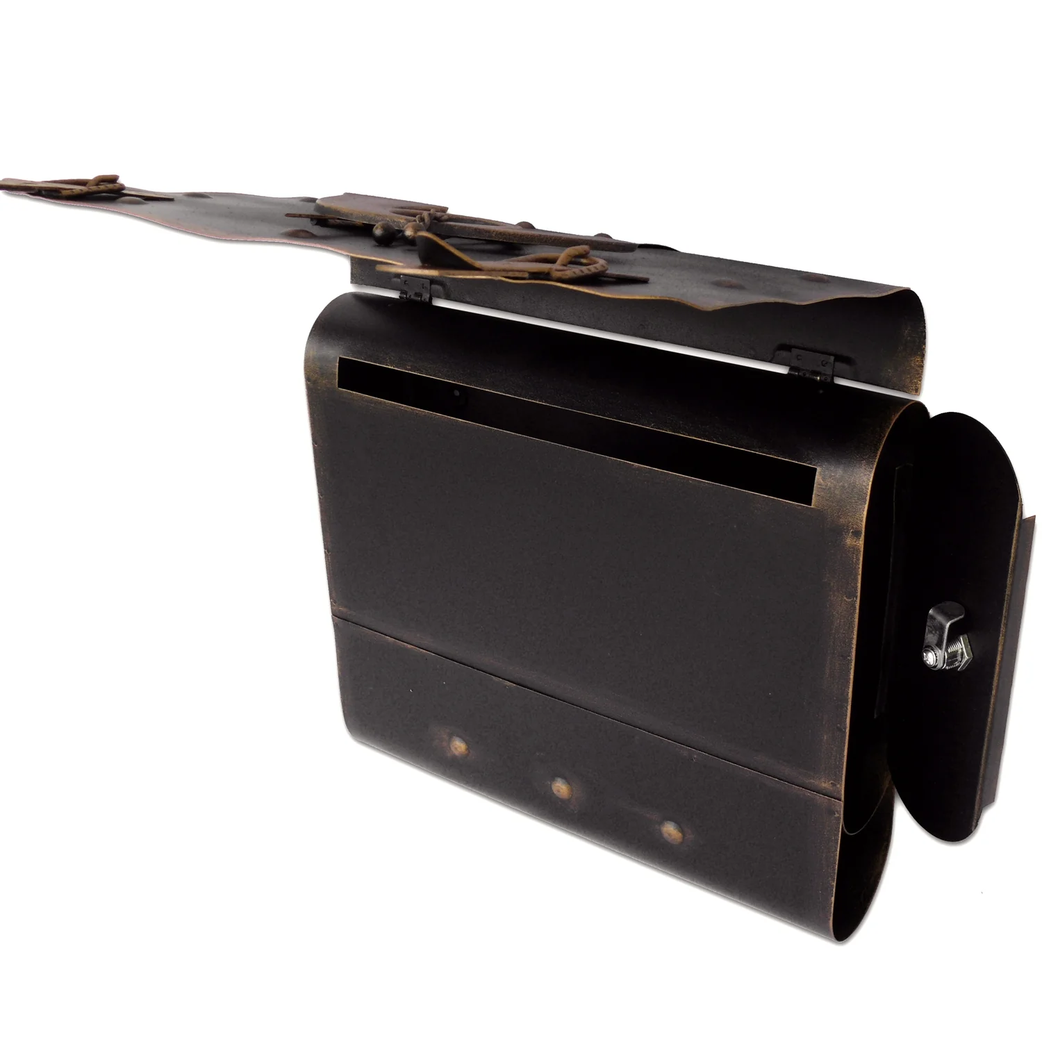 Briefkasten Alter Ranzen mit Posthorn PH2, 40 x 40 x 9 cm - Image 15