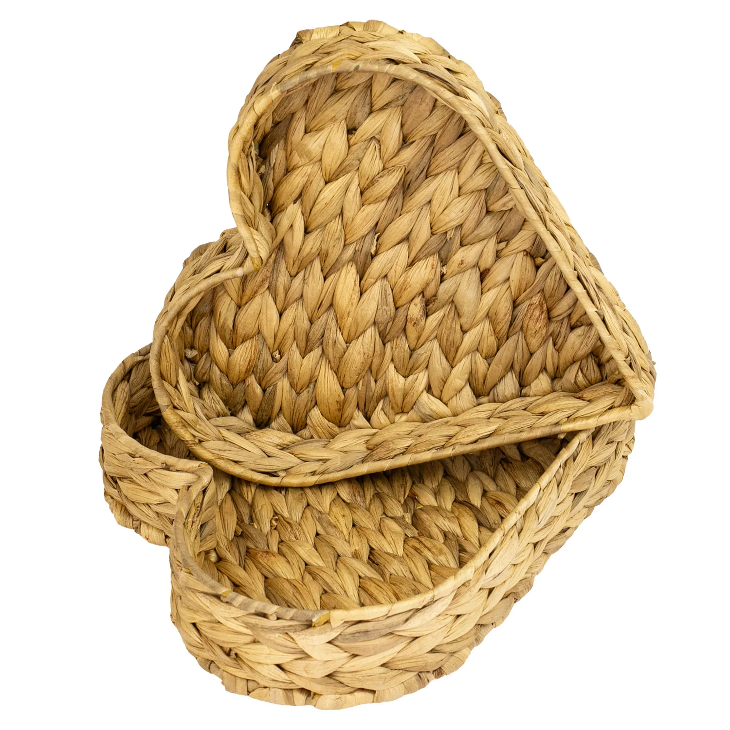 Deko Tablett, Serviertablett geflochten aus Wasserhyazinthe, 2er Set, HMF 3726 - Image 9
