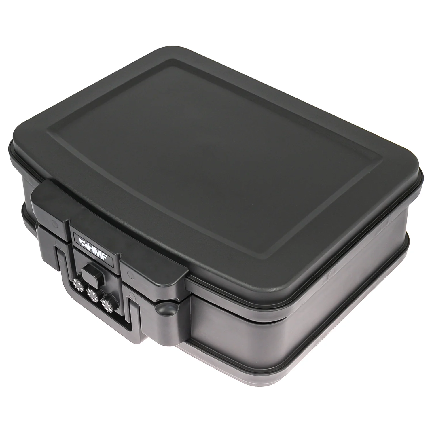 Feuerfeste Wasserdichte Dokumentenbox mit Zahlenschloss, HMF 250437, DIN A4, Schwarz - Image 10