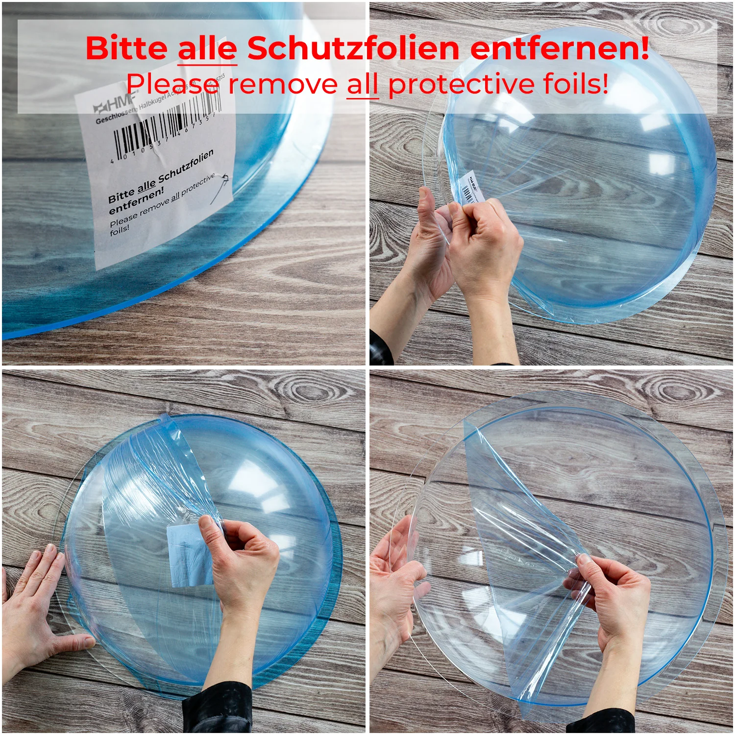 Halbkugel aus Acryl mit Krempe, HMF 46700, DIY Acrylhaube - Image 32