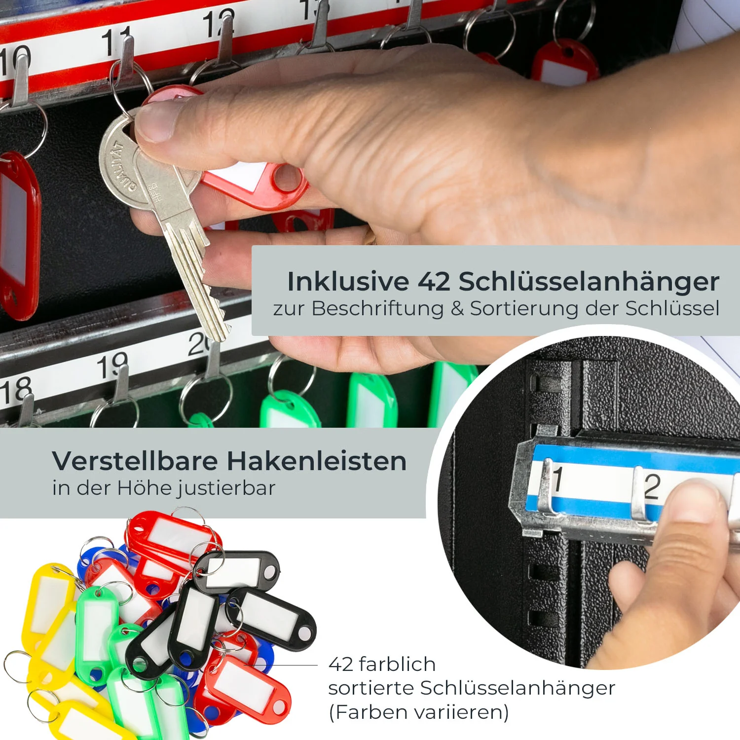 HMF 13600 Schlüsselschrank mit Zahlencode, Schlüsselkasten - Image 30