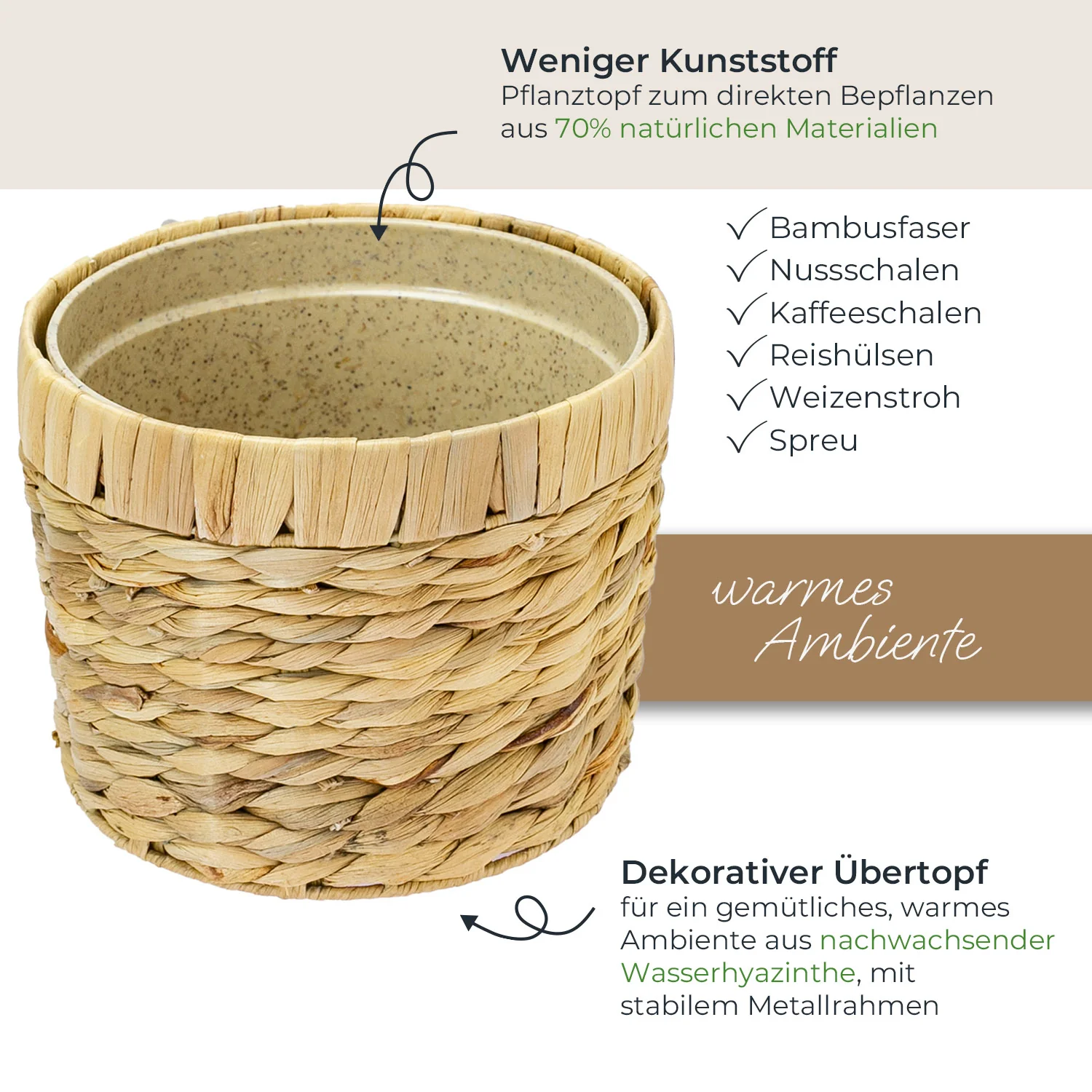 HMF 37280 Nachhaltiger Blumentopf rund geflochten aus nachwachsenden Rohstoffen - Image 25