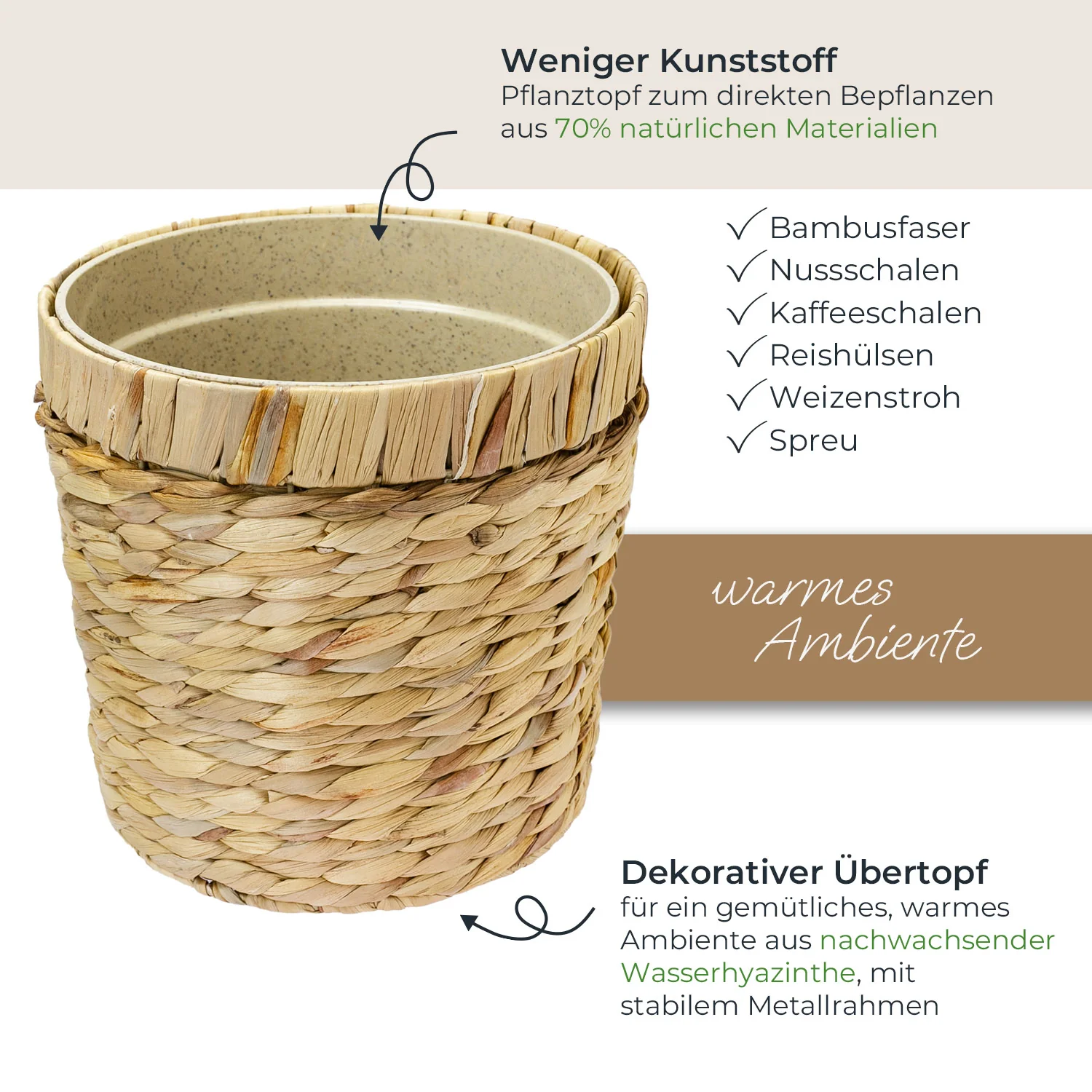 HMF 37280 Nachhaltiger Blumentopf rund geflochten aus nachwachsenden Rohstoffen - Image 34
