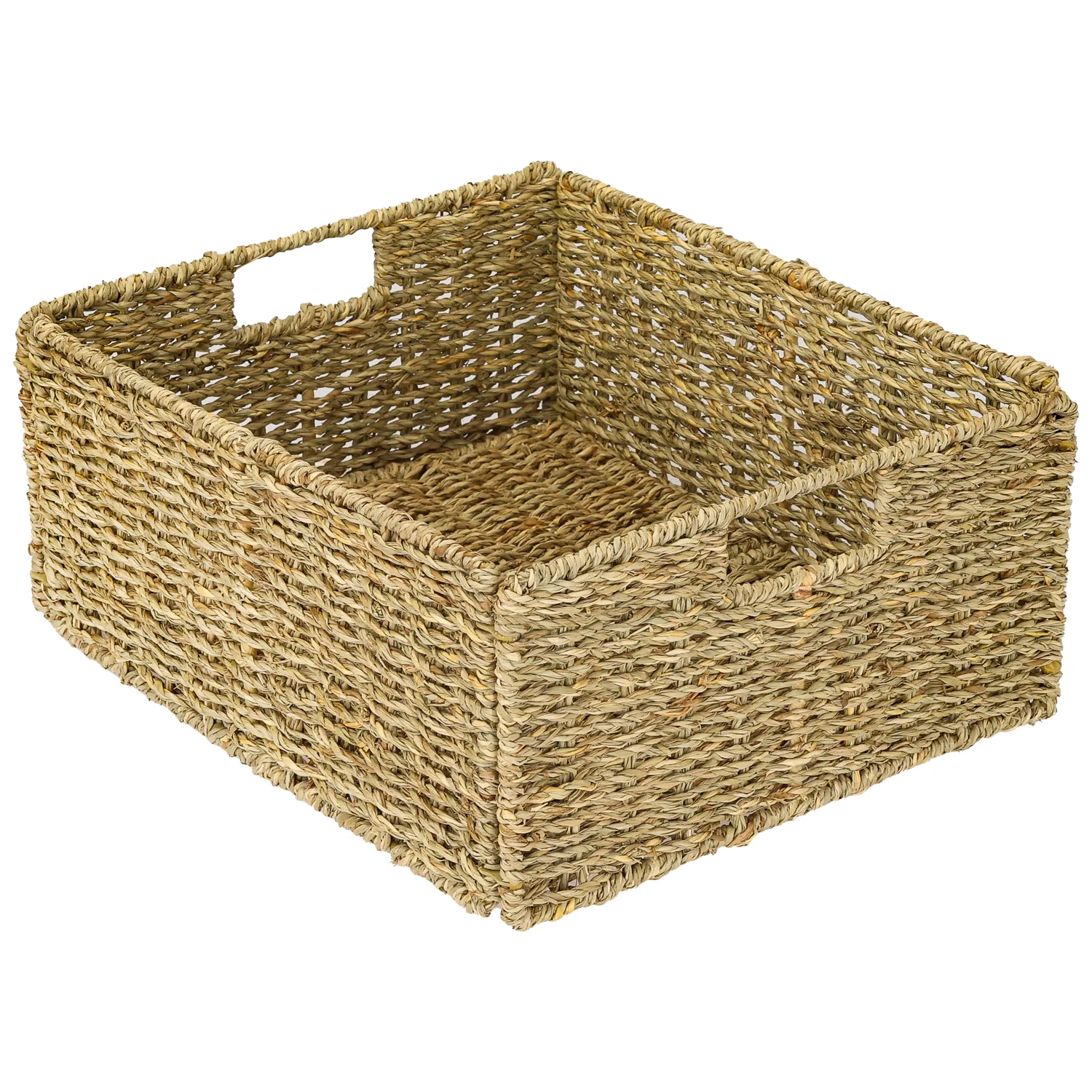 HMF Aufbewahrungskorb geflochten aus Seegras, passend für Kallax halbes Fach, 30 x 34 x 15 cm - Image 10