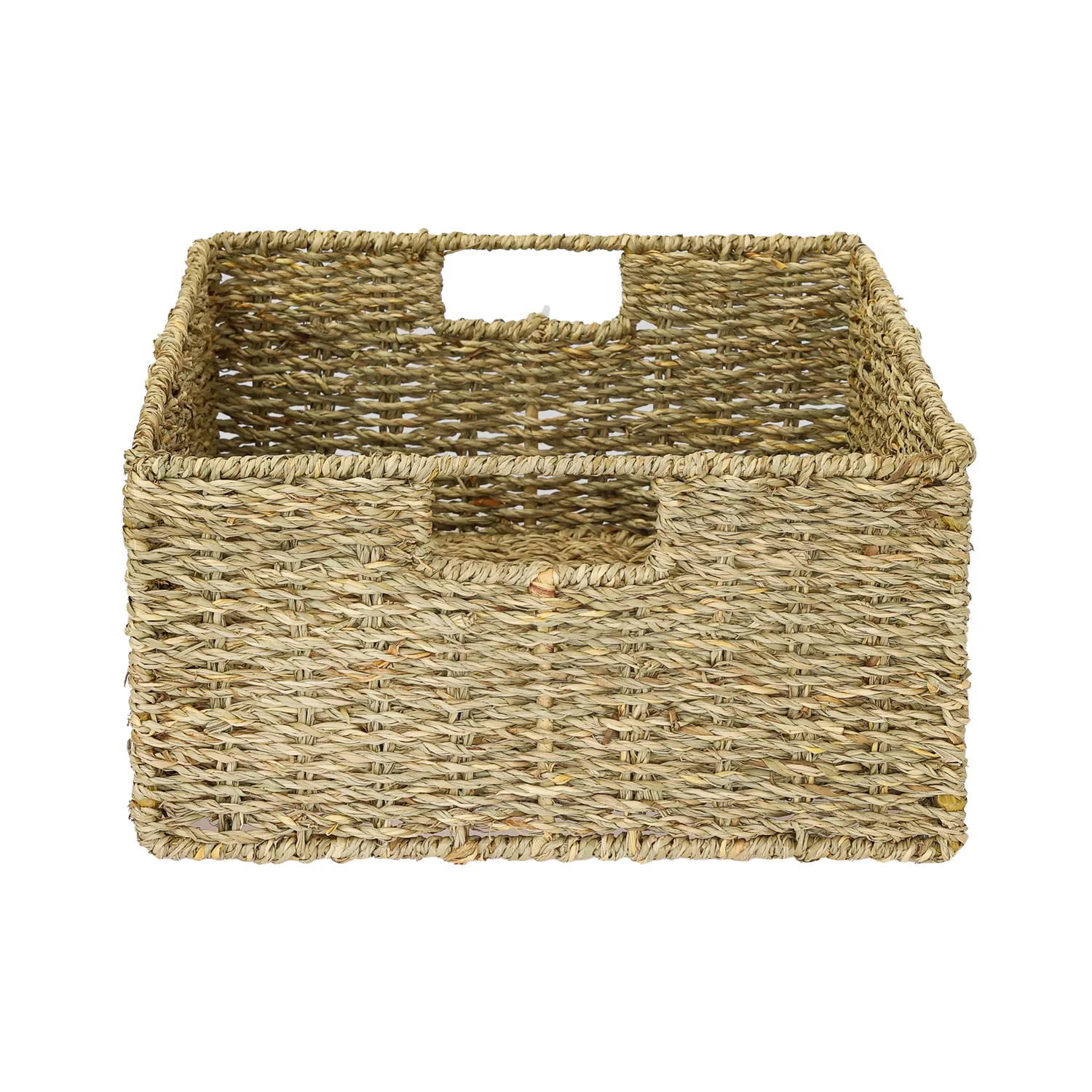 HMF Aufbewahrungskorb geflochten aus Seegras, passend für Kallax halbes Fach, 30 x 34 x 15 cm - Image 4