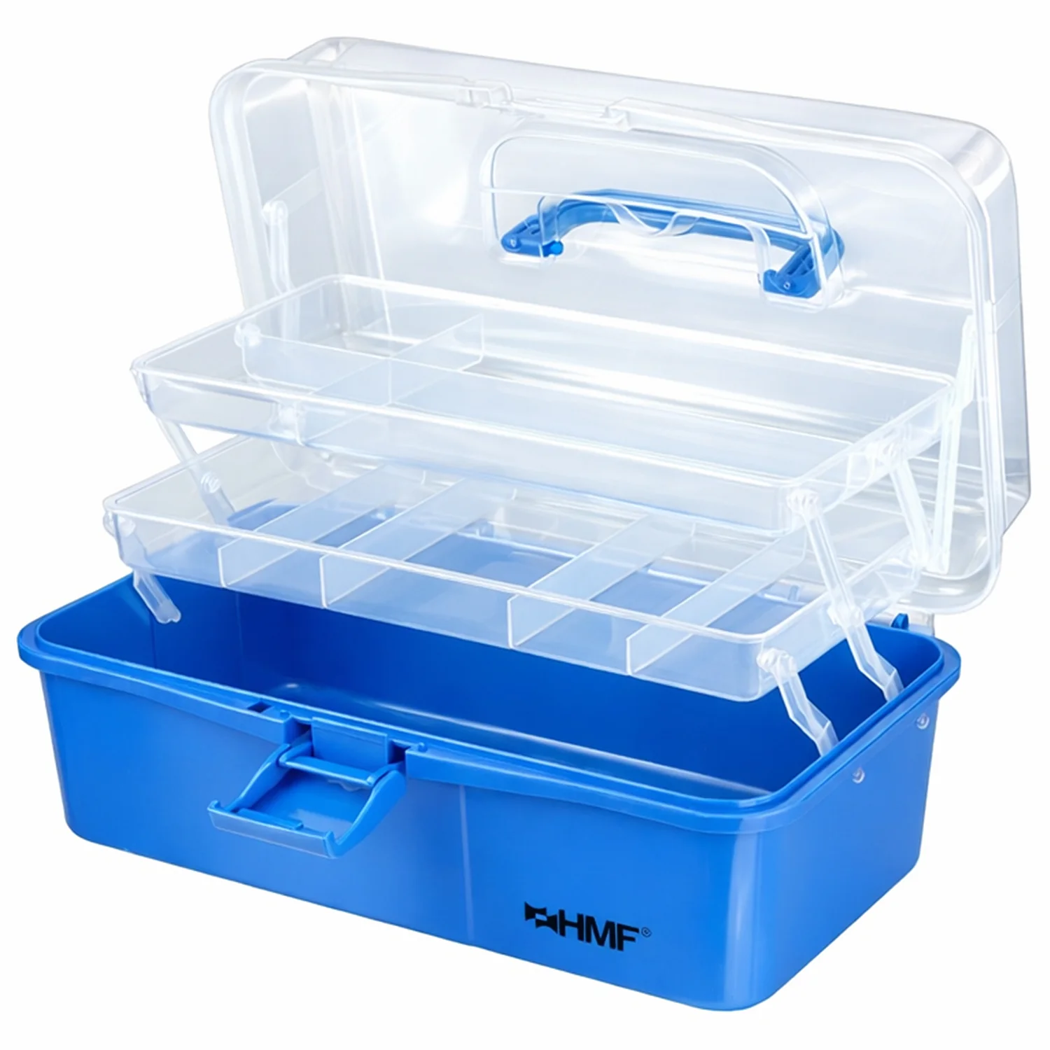 Nähkasten aufklappbar mit 3 Ebenen, Sortierbox für Kleinteile, HMF STK900, 33 x 20 x 15 cm - Image 19