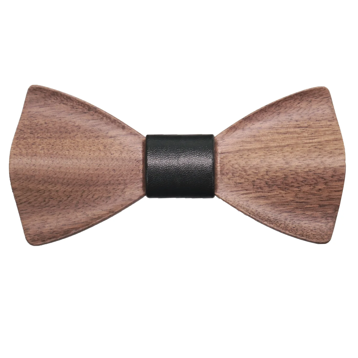 Holzfliege Männer Handarbeit, HMF 3850-02, 6 x 12 x 1 cm, Schwarz - Image 6