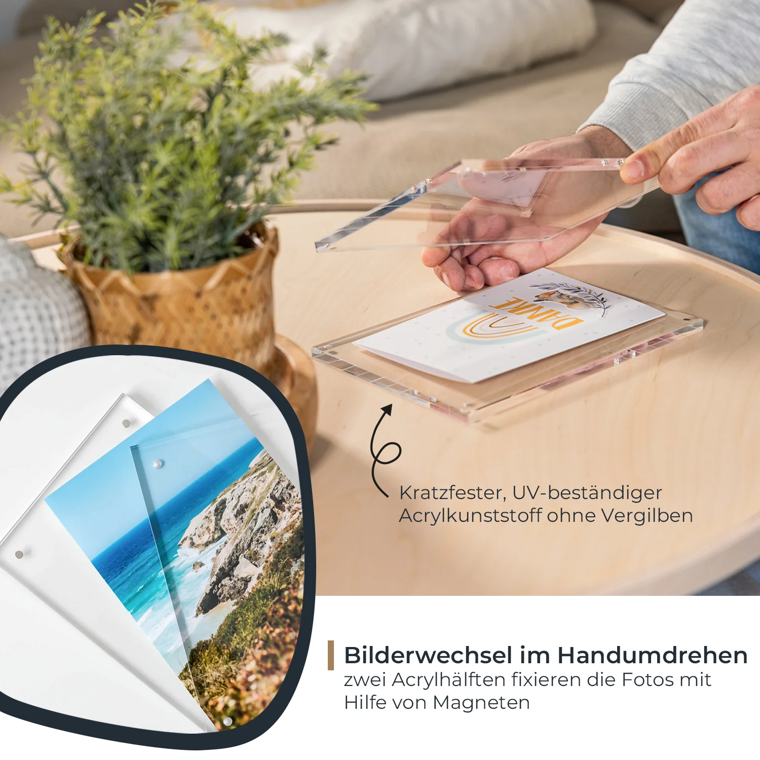 Magnetischer Bilderrahmen aus Acryl, HMF 4697, Transparent - Image 13
