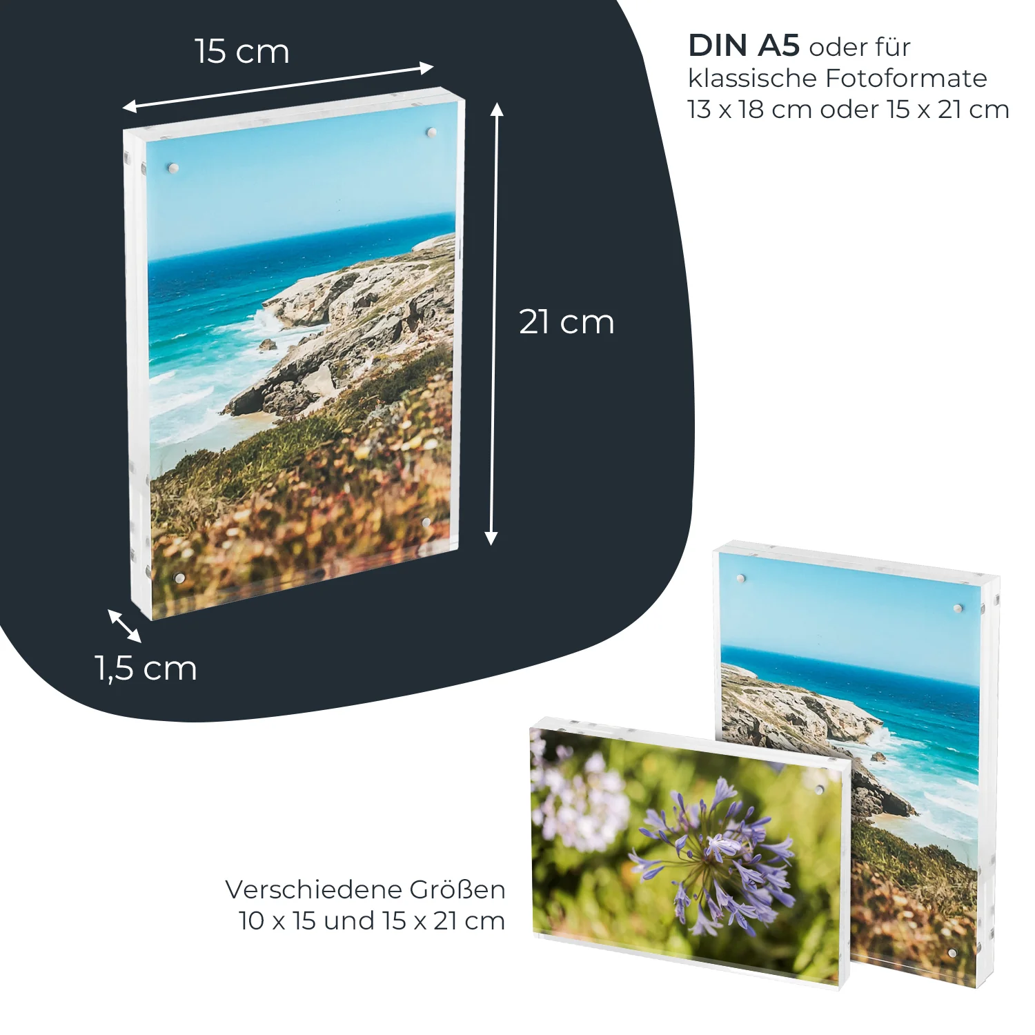 Magnetischer Bilderrahmen aus Acryl, HMF 4697, Transparent - Image 15