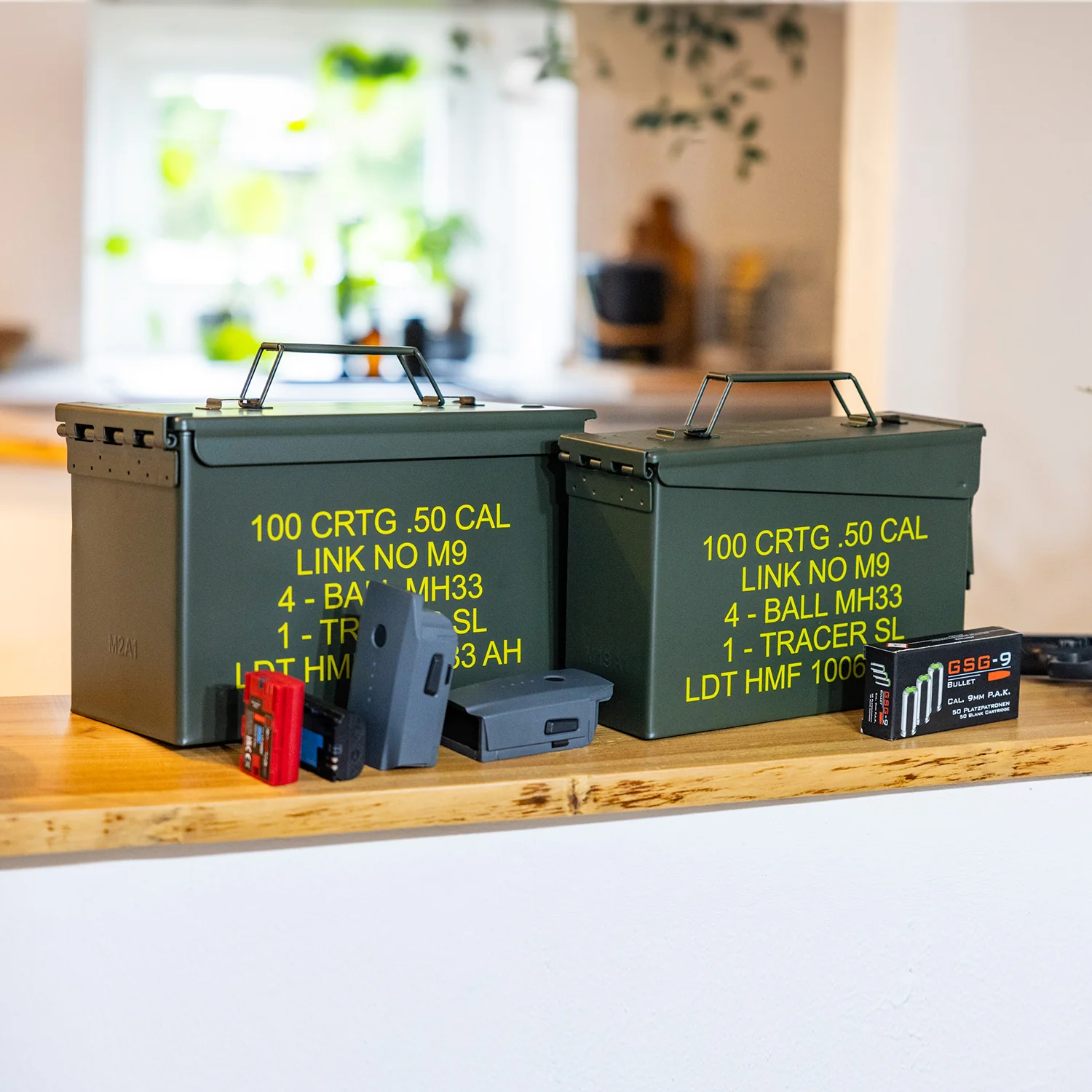 Munitionskoffer, US Ammo Box, Metallkiste, HMF 70000, Grün - Image 16