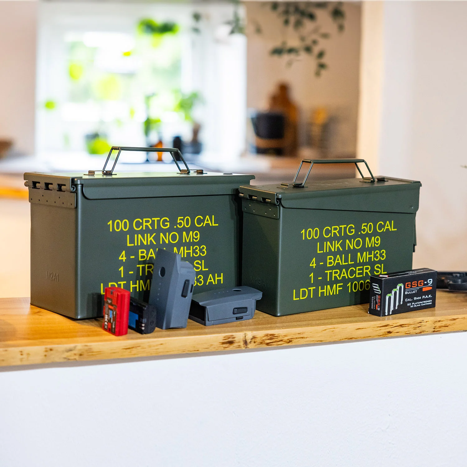 Munitionskoffer, US Ammo Box, Metallkiste, HMF 70000, Grün - Image 7