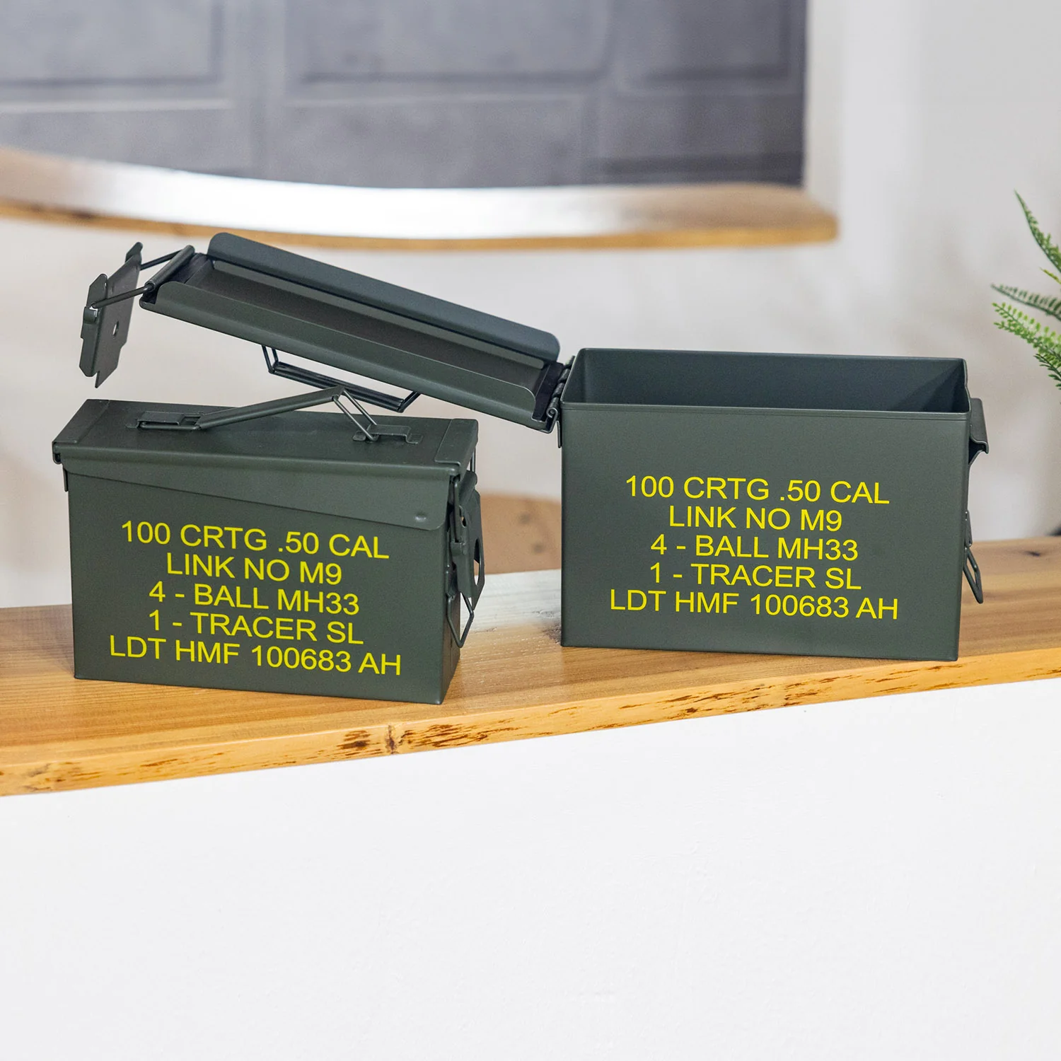 Munitionskoffer, US Ammo Box, Metallkiste, HMF 70000, Grün - Image 8