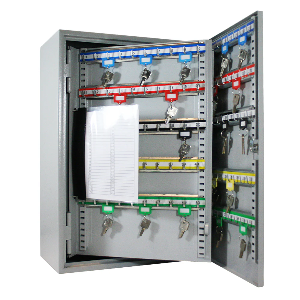 Schlüsselschrank groß aus Stahl, abschließbarer Schlüsselkasten für Büro, Verwaltung oder Fuhrpark, HMF, 13500, 42-1170 Schlüsselhaken - Image 48