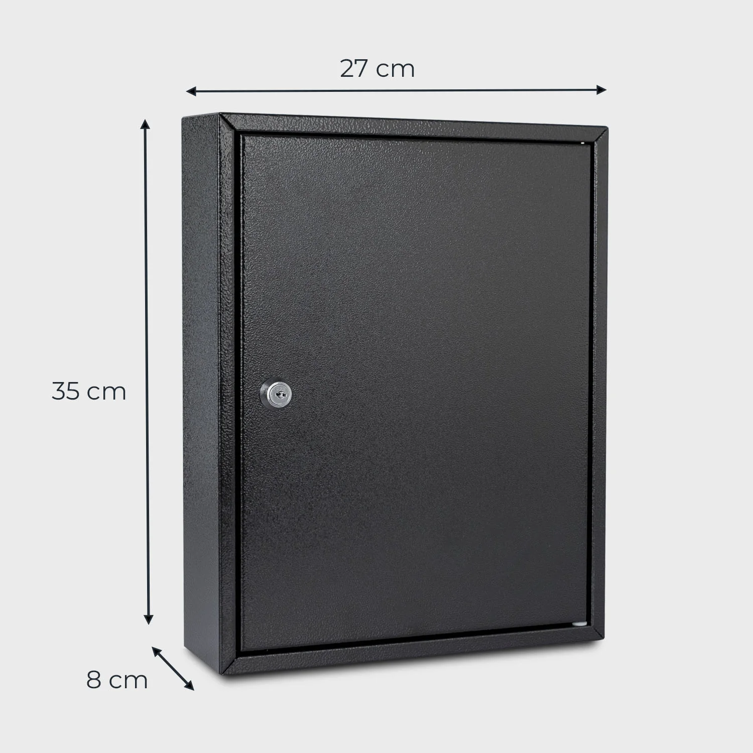 Schlüsselschrank groß aus Stahl, abschließbarer Schlüsselkasten für Büro, Verwaltung oder Fuhrpark, HMF, 13500, 42-1170 Schlüsselhaken - Image 8