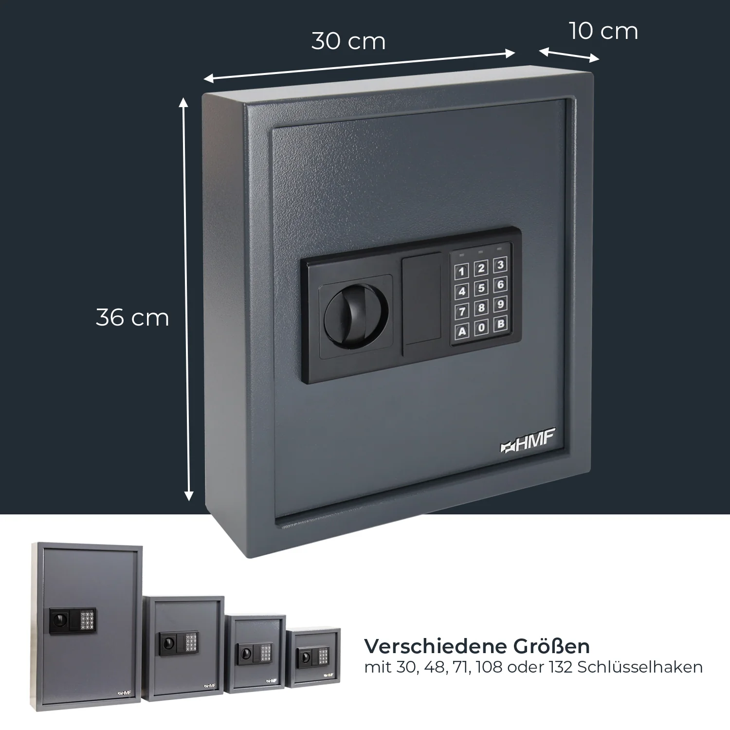Schlüsseltresor mit Zahlencode, HMF 2000 - Image 14