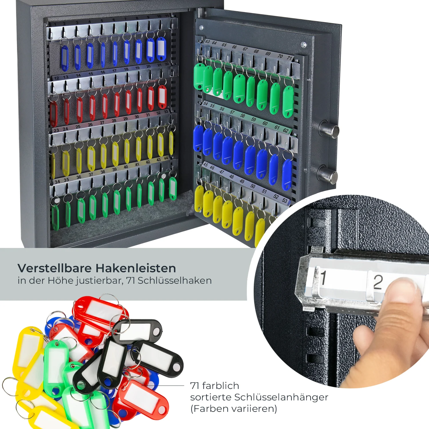 Schlüsseltresor mit Zahlencode, HMF 2000 - Image 21