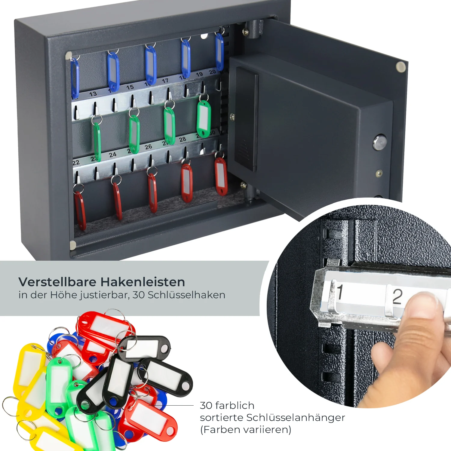 Schlüsseltresor mit Zahlencode, HMF 2000 - Image 3