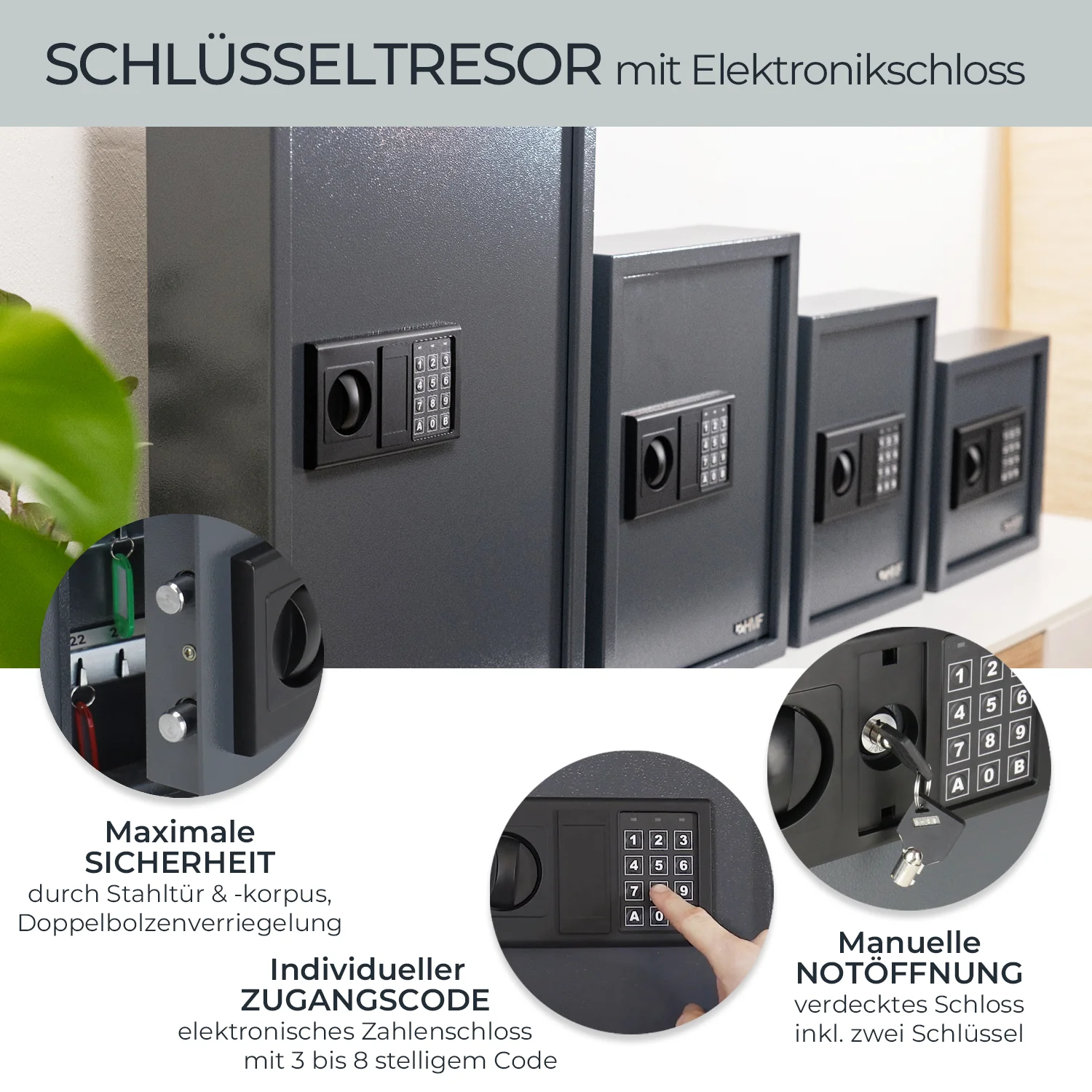 Schlüsseltresor mit Zahlencode, HMF 2000 - Image 38