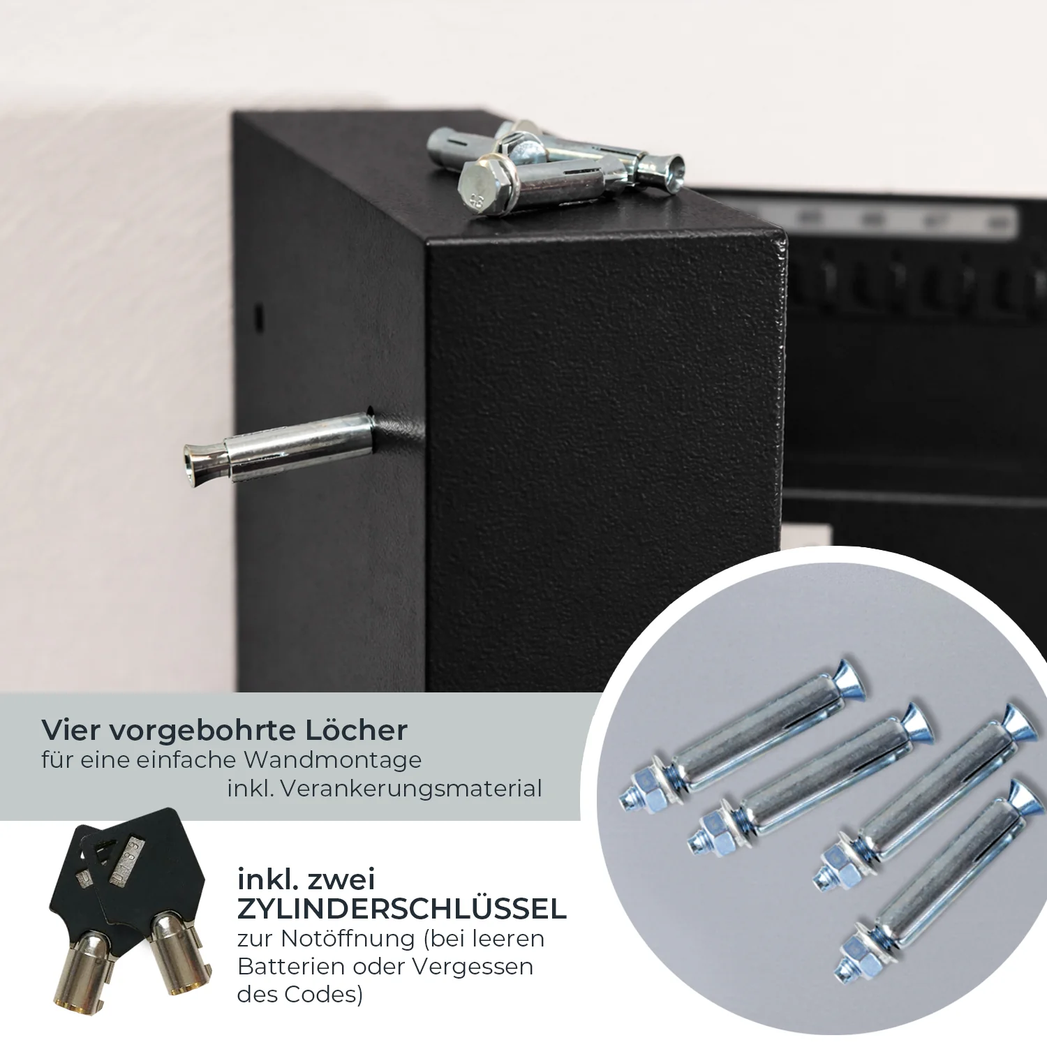 Schlüsseltresor mit Zahlencode, HMF 2000 - Image 96