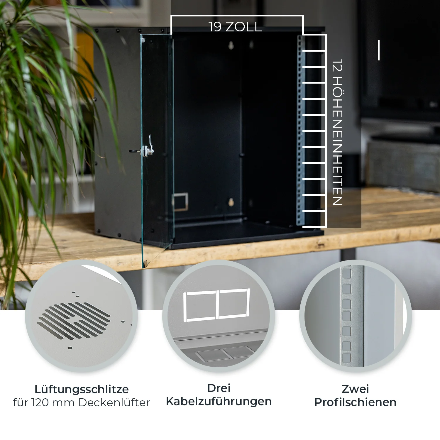 Serverschrank 19 Zoll unmontiert, HMF 65700 - Image 21