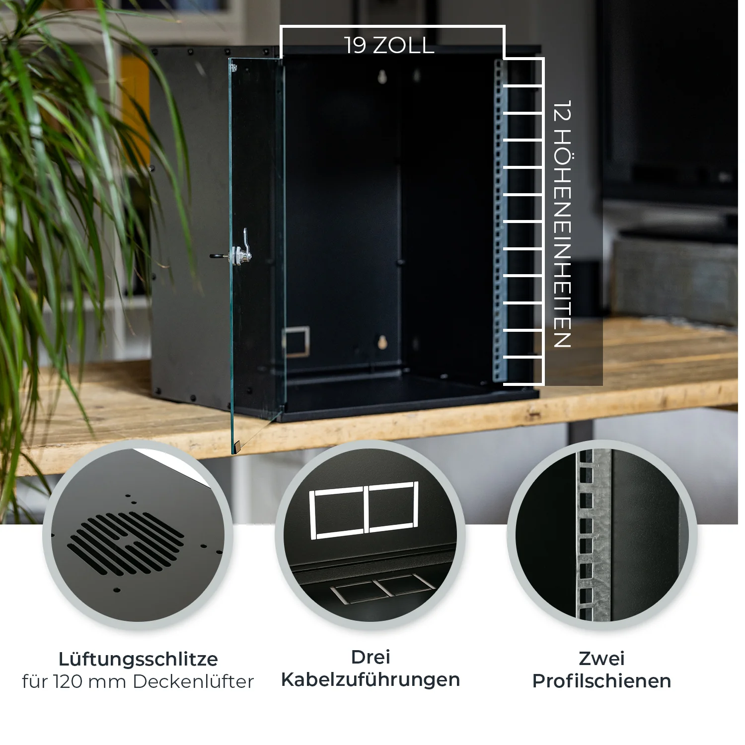 Serverschrank 19 Zoll unmontiert, HMF 65700 - Image 30