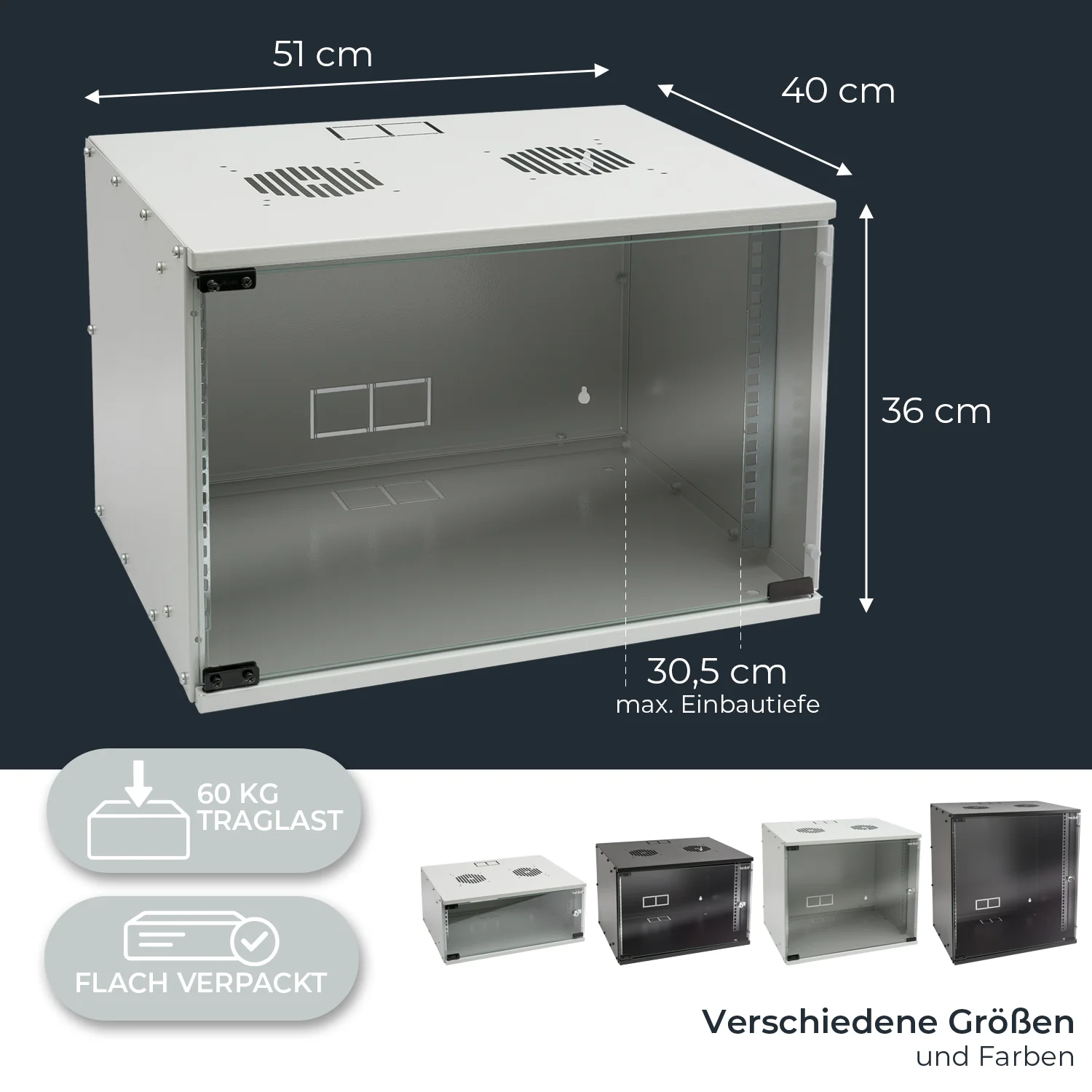 Serverschrank 19 Zoll unmontiert, HMF 65700 - Image 41