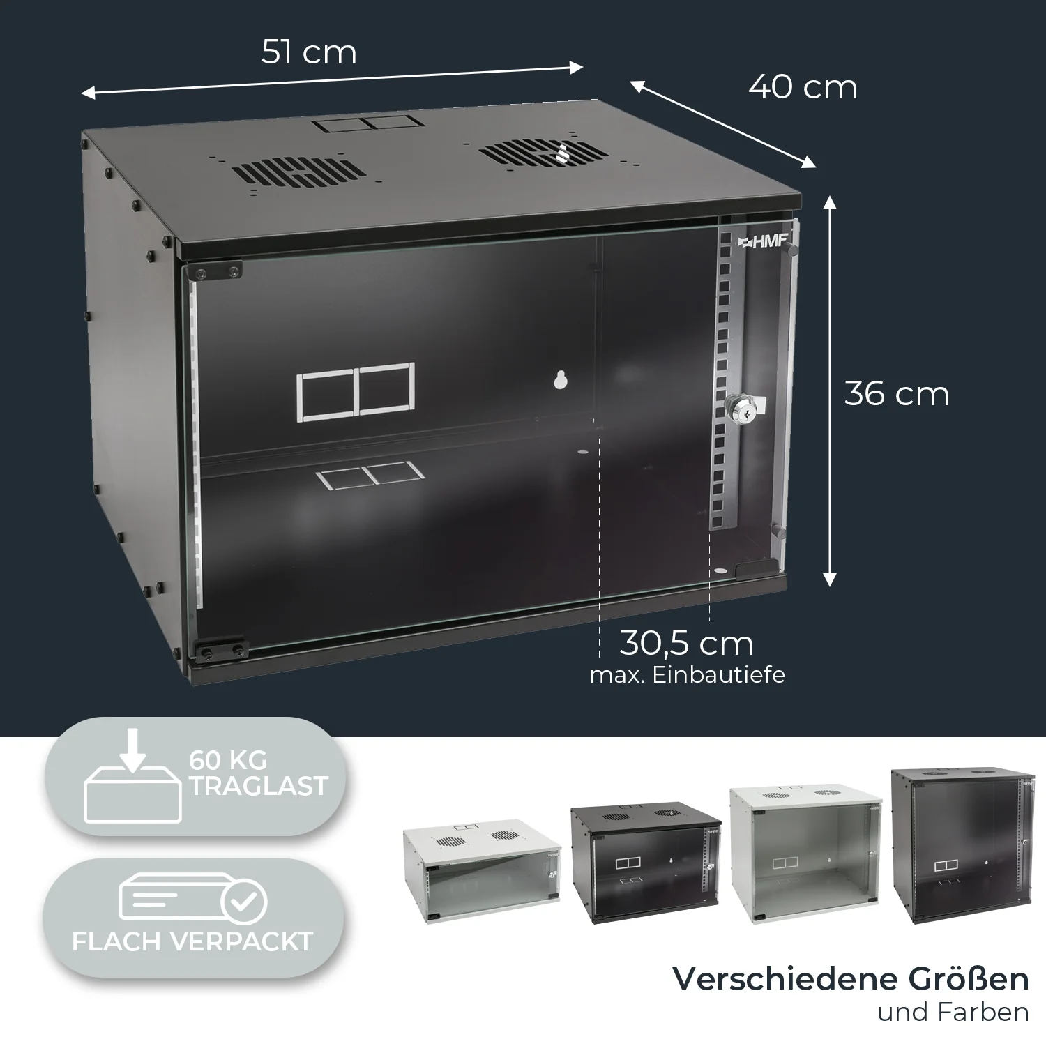Serverschrank 19 Zoll unmontiert, HMF 65700 - Image 50