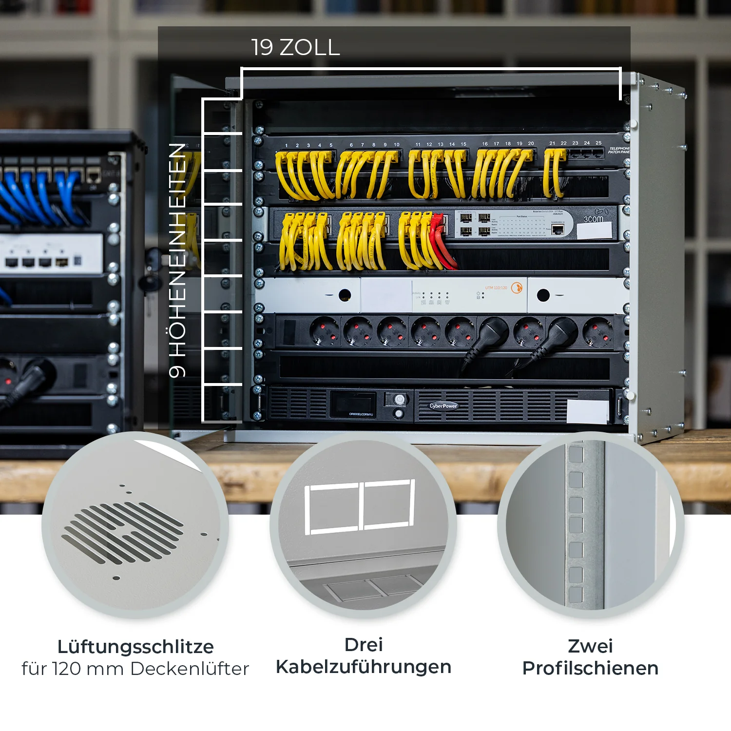 Serverschrank 19 Zoll unmontiert, HMF 65700 - Image 58