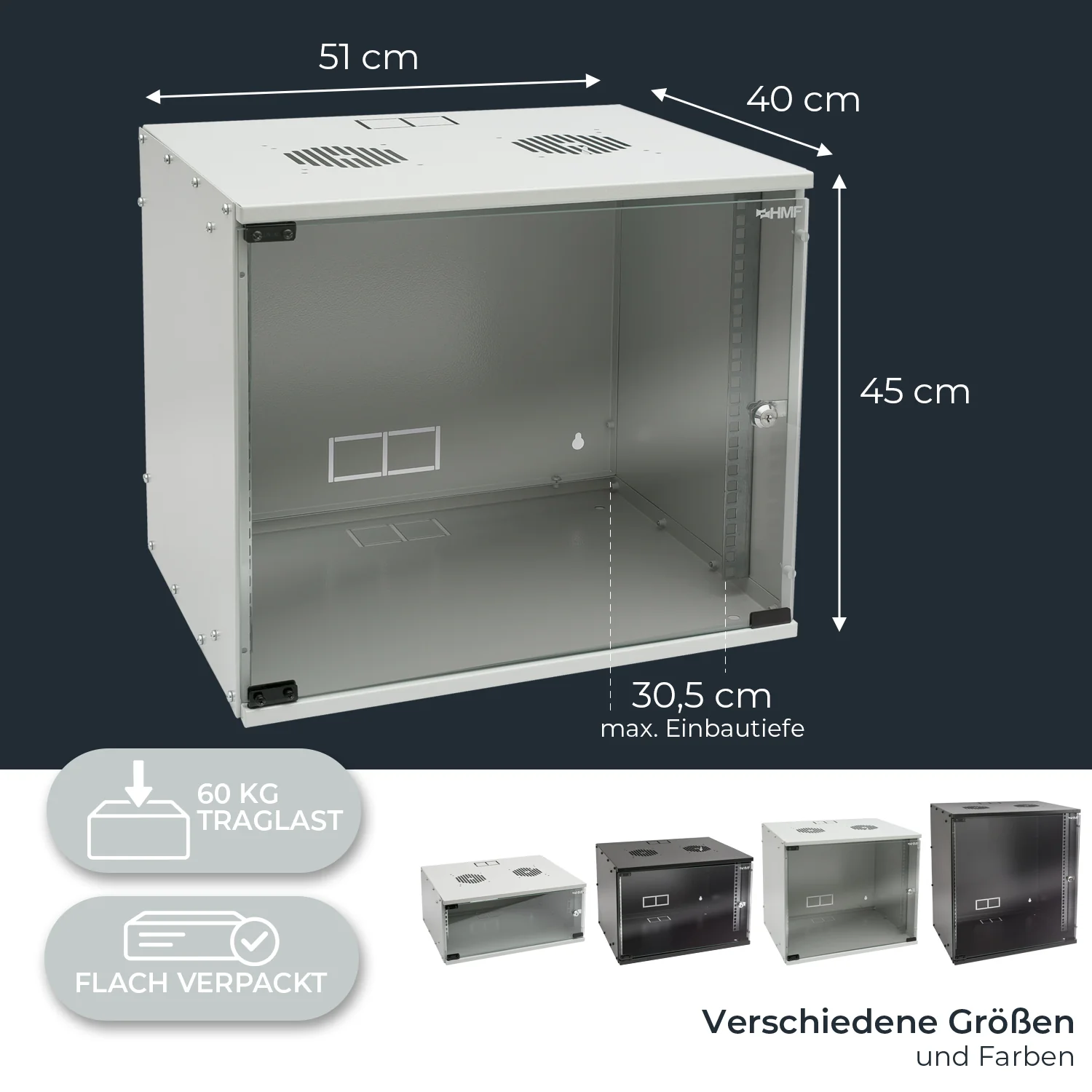 Serverschrank 19 Zoll unmontiert, HMF 65700 - Image 63