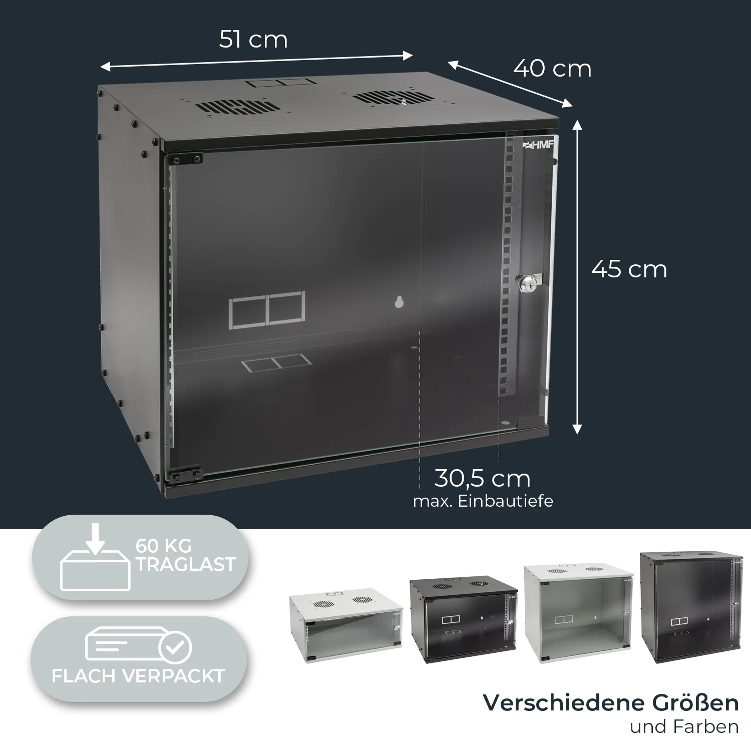 Serverschrank 19 Zoll unmontiert, HMF 65700 - Image 68
