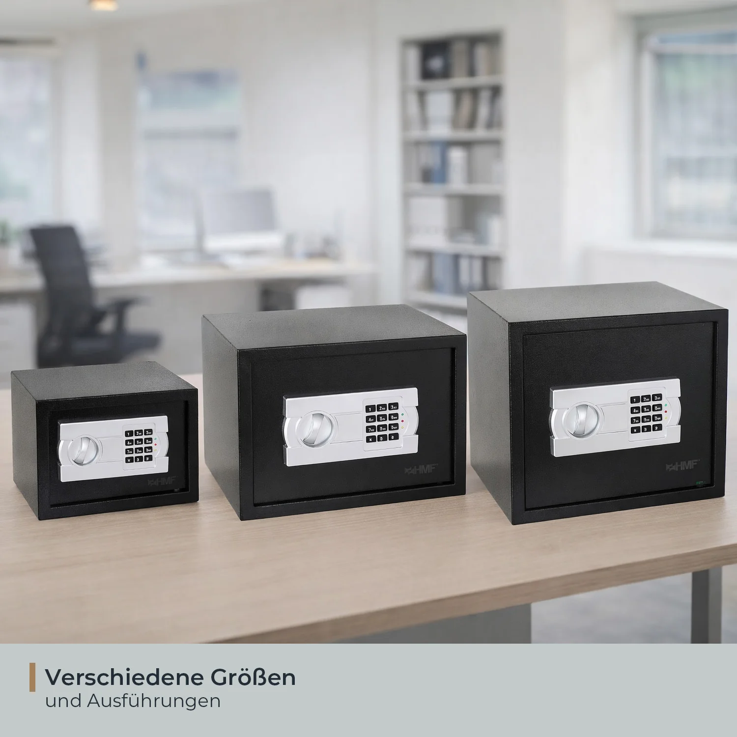 Tresor für Zuhause, Hotel oder Büro, Möbeltresor mit Zahlenschloss, HMF 46120 - Image 42