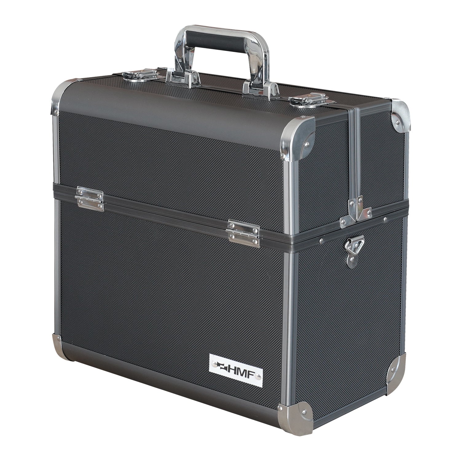 Werkzeugkiste leer, Alu Angelkoffer, Tragegurt, HMF 14902-02, 36,5 x 35 x 22 cm - Image 3