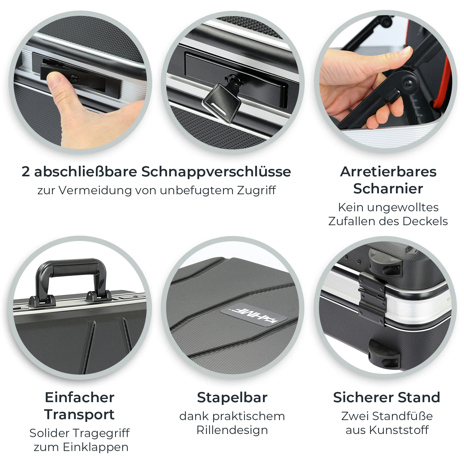 Werkzeugkoffer ABS Koffer + Trolley, HMF 15600 - Image 17