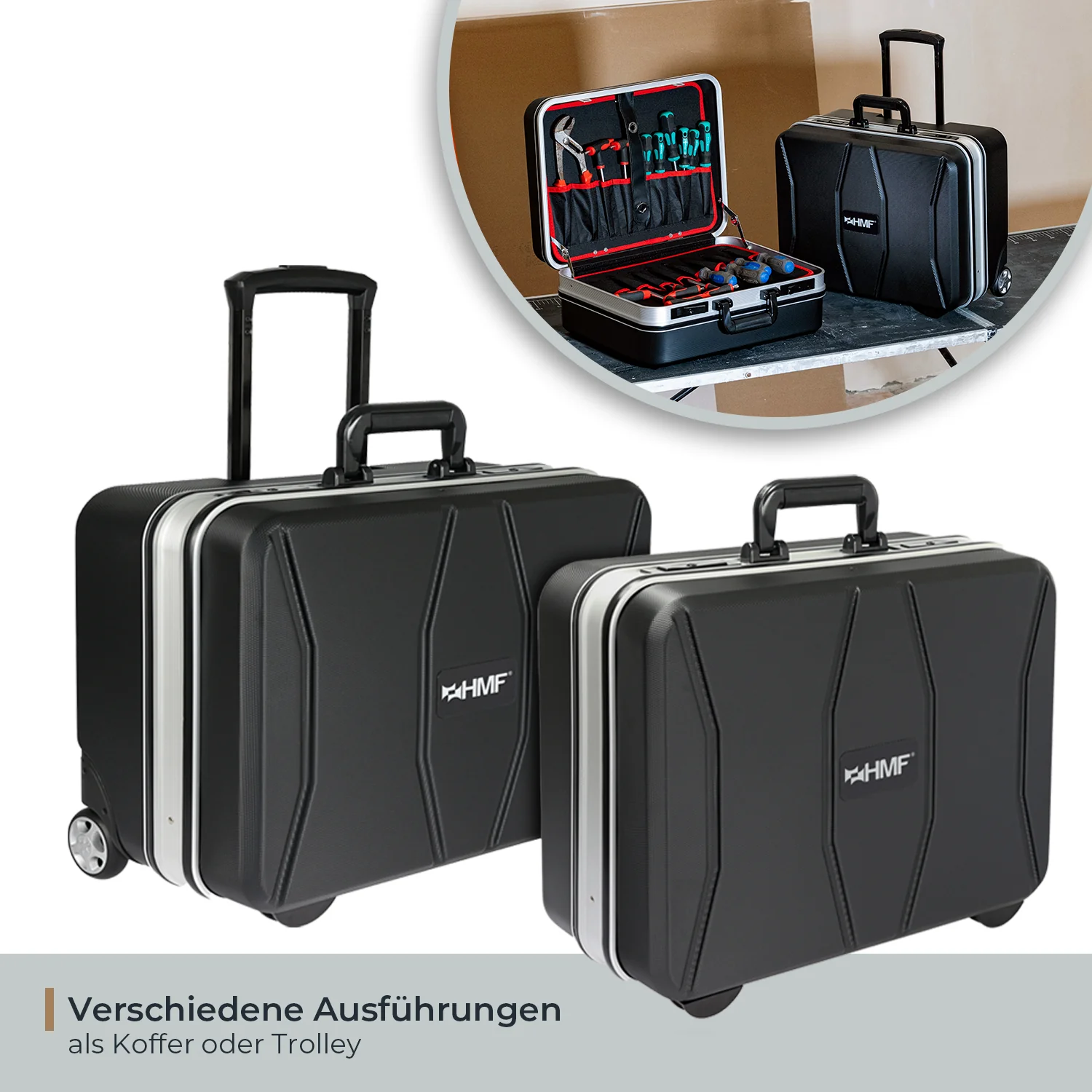 Werkzeugkoffer ABS Koffer + Trolley, HMF 15600 - Image 18