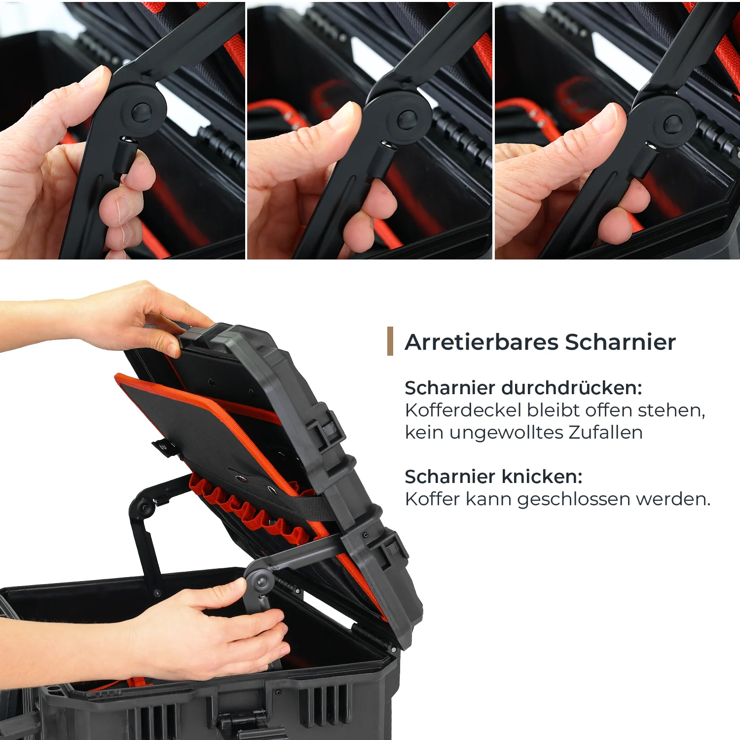 Werkzeugkoffer Outdoor, 46,5 cm, schwarz - Image 16